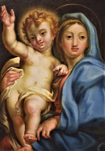 Vierge à l'Enfant - Carlo Maratta (1625 -1713) - Tableaux et dessins Style Louis XIV